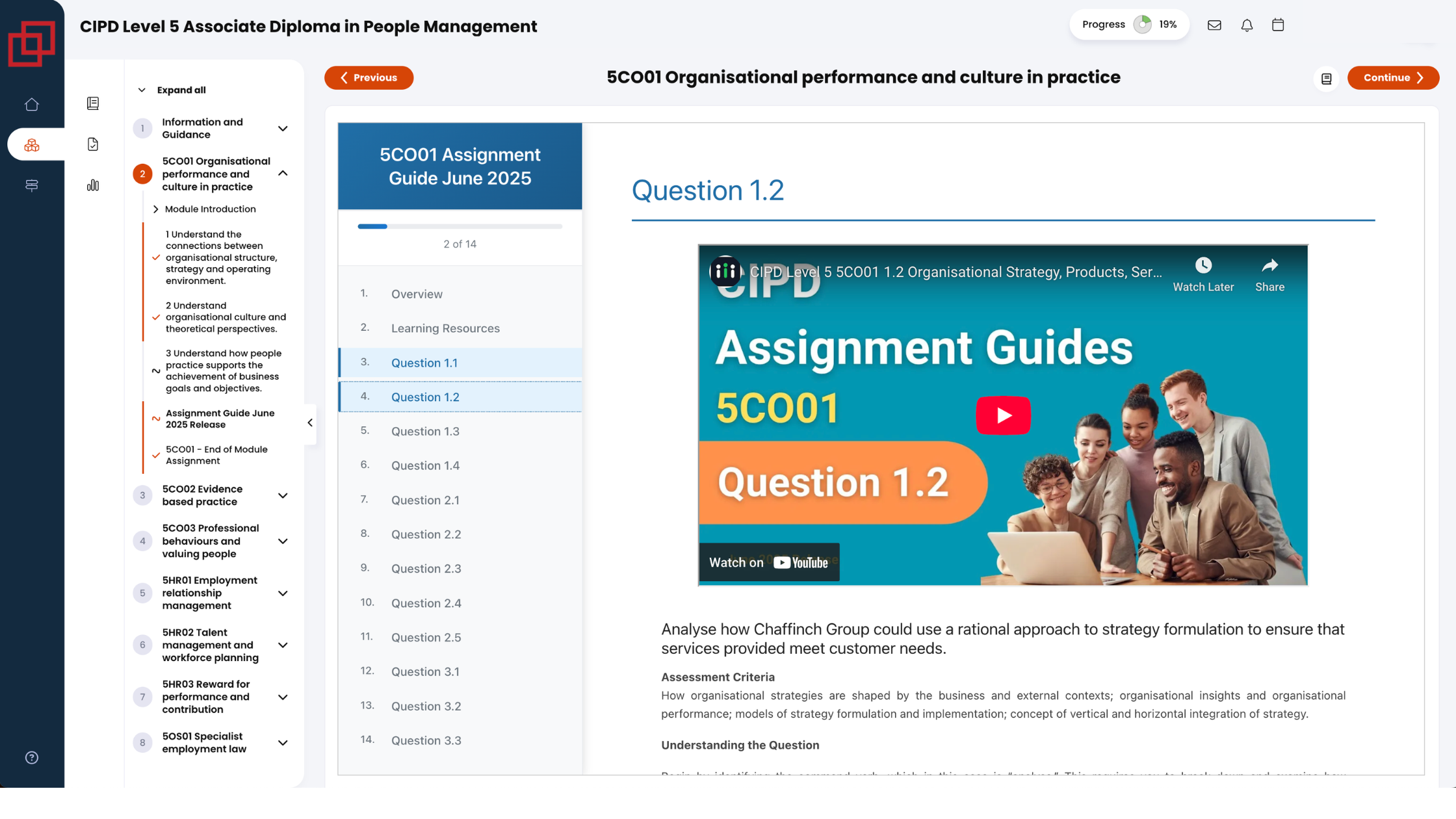 Assignment Guidance with Video Walkthroughs